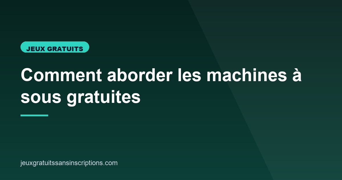 Illustration de l'article consacré aux machines à sous gratuites