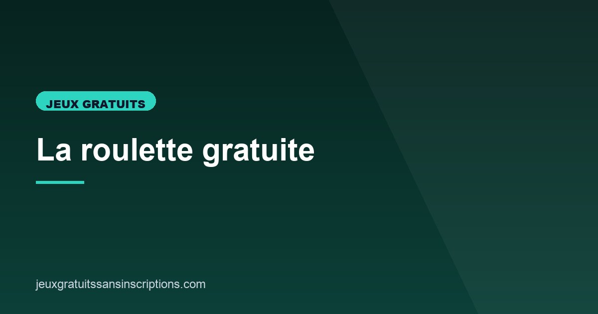 Illustration de l'article consacré à la roulette gratuite