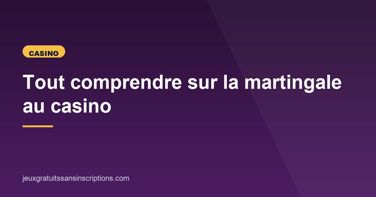 Illustration de l'article consacré à la martingale au casino